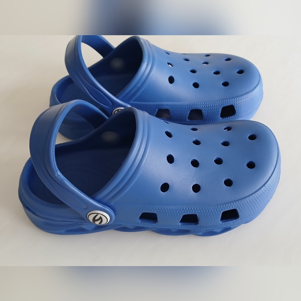 HOBIBEAR Blue Garden Clogs (Kids Size 10) Play-Ready & Splash-Proof
